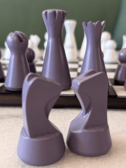 Lighthouse Chess Set, Lilac, cool chess pieces