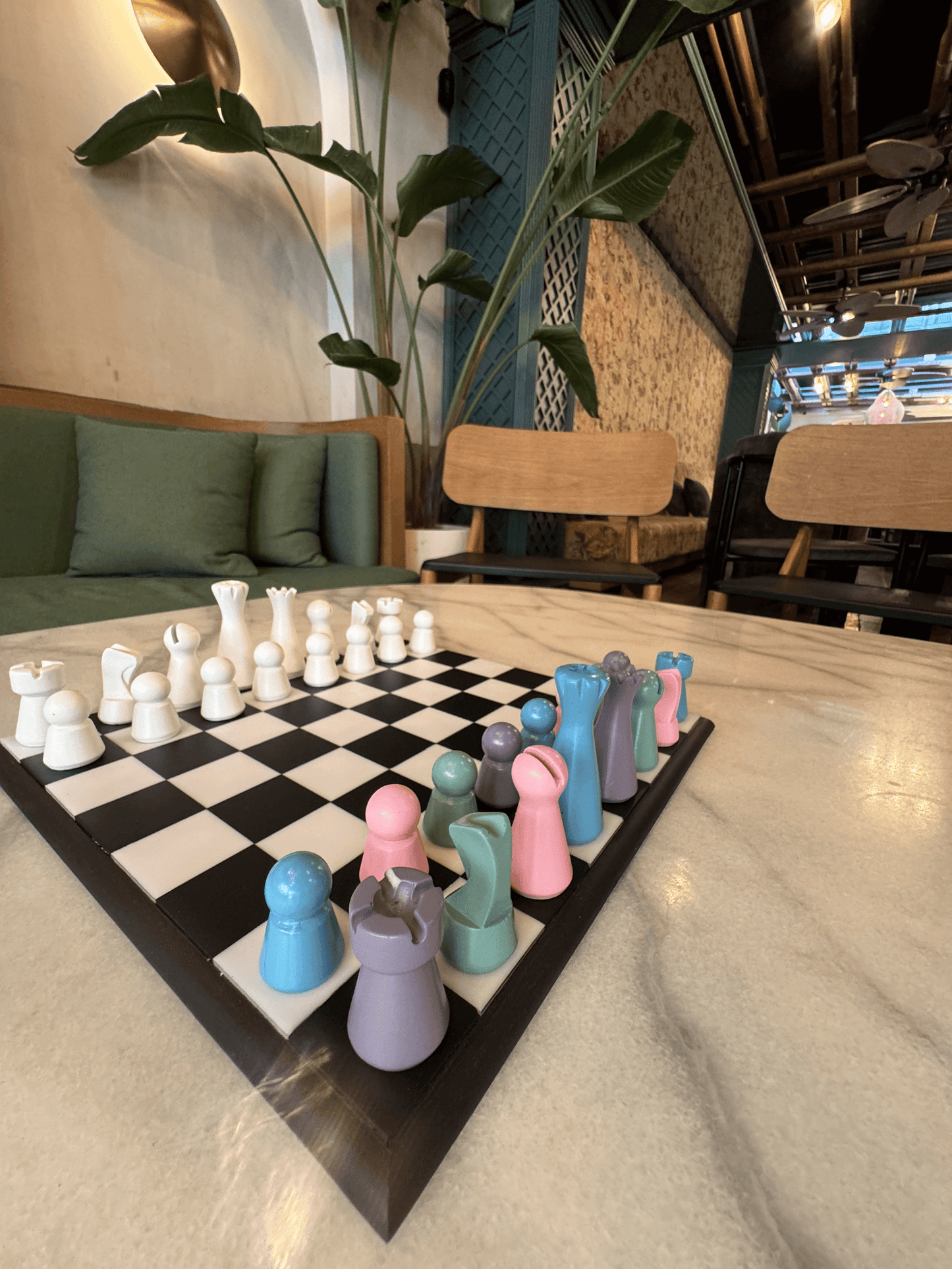 Lighthouse Chess Set, Mixed Pastel, perfect gift