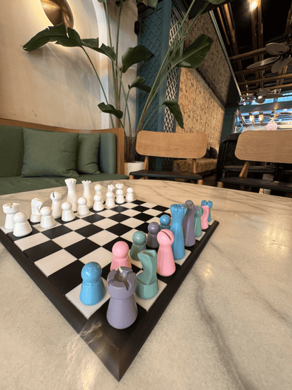 Lighthouse Chess Set, Mixed Pastel, perfect gift