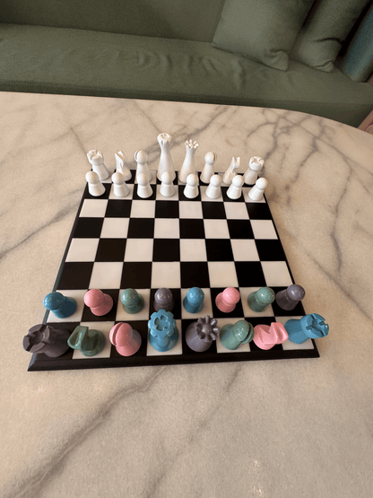 Lighthouse Chess Set, Mixed Pastel, cool home decoration